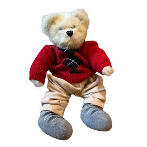 Premier Argyle Plush Teddy Bear in Sweater Pants Socks 15” Jointed Toy 2009